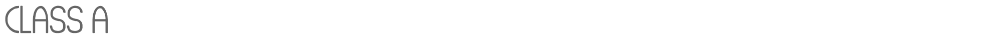 Sample characters Class A Font